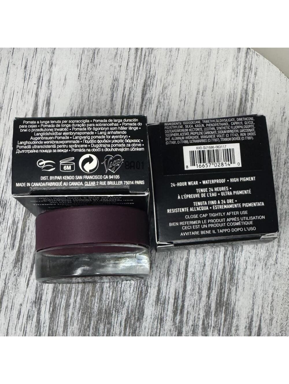 Bundle of 2 Kat Von D KVD Beauty Super Brow Pomade AUBERGINE - ORIGINAL Formula - Picture 3 of 3